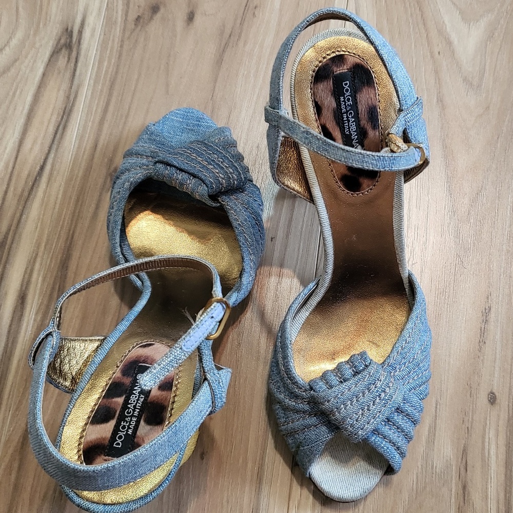 Dolce & Gabbana denim shoes